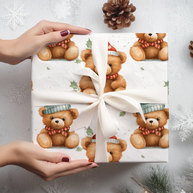 Papier Cadeau Papier Nounours Festif (Créateur téléchargé)