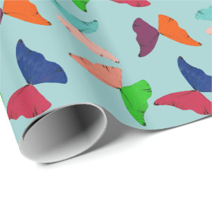 Papier Cadeau Papiers à papillons ~Rouleau Enveloppement cadeau 