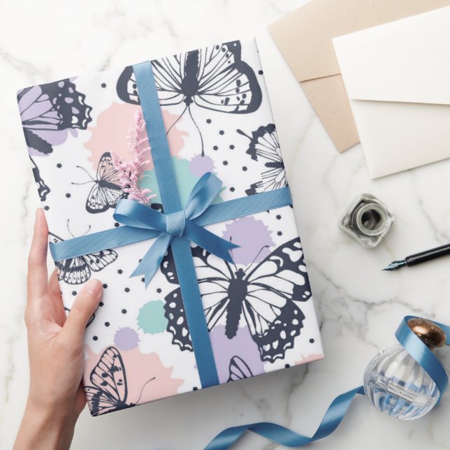 Papier Cadeau papillon (Cadeaux)