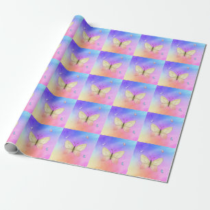 Papier Cadeau Papillon aquarelle