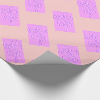 Papier Cadeau Papillon "Arc-en-ciel" violet