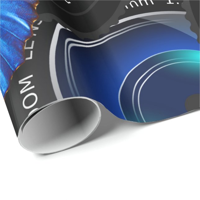 Papier Cadeau Papillon Art 44 (Coin rond)