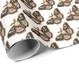 Papier Cadeau Papillon brodé