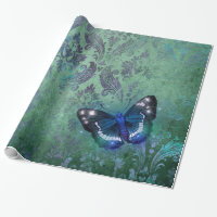 Papillon Damas Vintage Iridescente