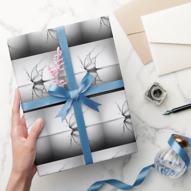 Papier Cadeau Papillon Dans L'Eau (Cadeaux)