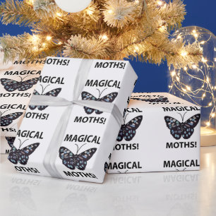 Papier Cadeau Papillon de Nuit Papillons Magiques