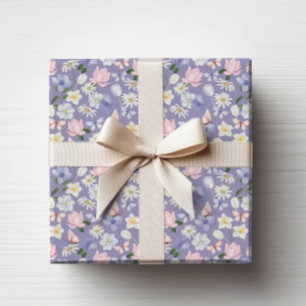 Papier Cadeau Papillon Violet