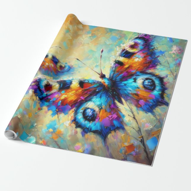 Papier Cadeau Papillons (Déroulé)