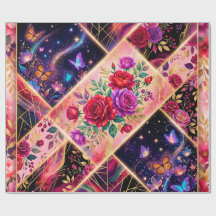 Papillons, rêves floraux et élégance dorée