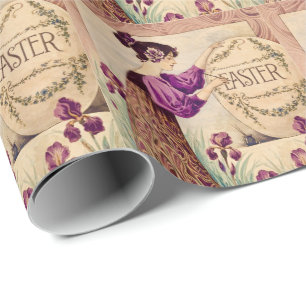 Papier Cadeau Pâques Art Nouveau vintage – Belle Époque