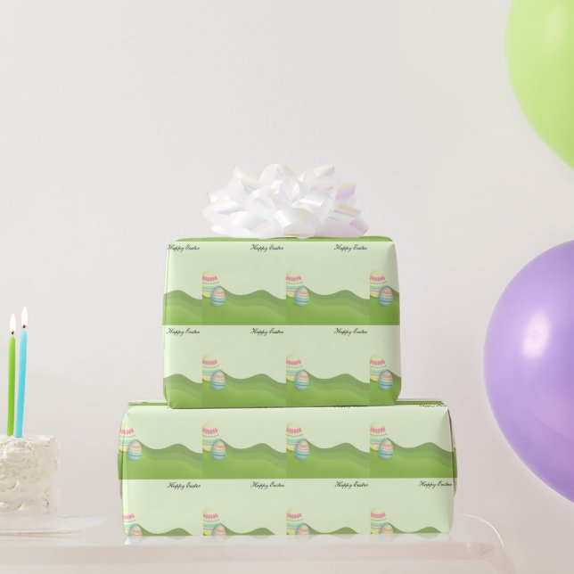 Papier Cadeau Pâques Joyeuses Parfaites, Oeufs (Cadeaux de fête)