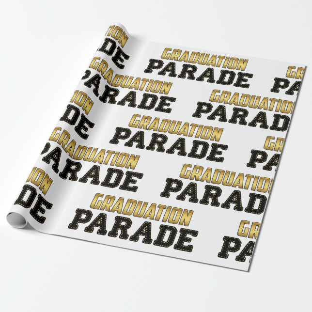 Papier Cadeau Parade Conduite Par Graduation (Déroulé)