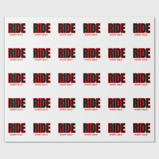 Papier Cadeau Parcourez Chaque Mile – Typographie d'Aventure Mot