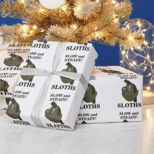 Papier Cadeau Paresseux Paresseux Lent Et Régulier Drôle De Pare