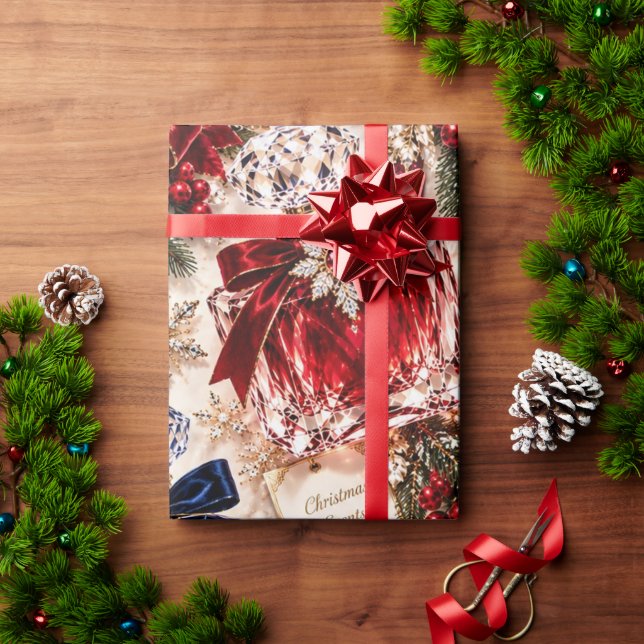 Papier Cadeau Parfum de Luxe Noël (Cadeau de vacances)