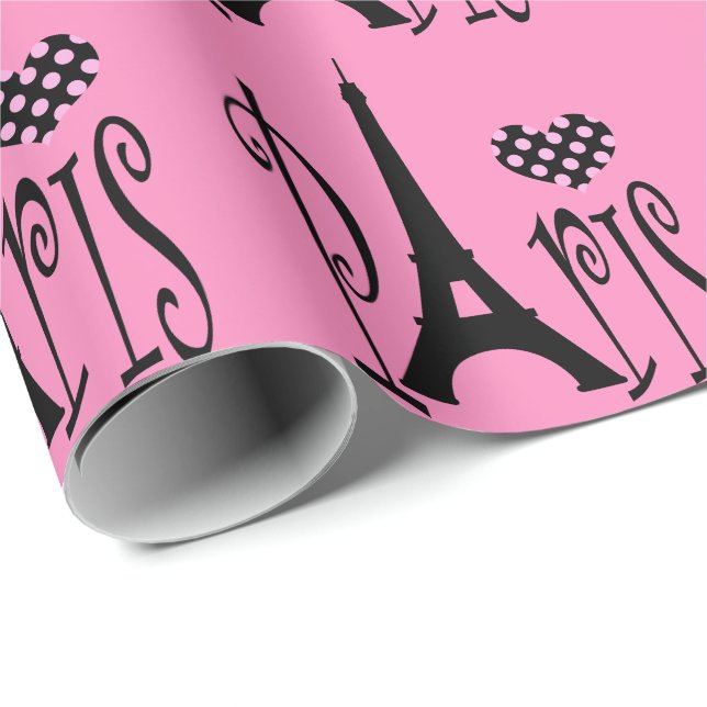 Papier Cadeau Paris (Coin rond)
