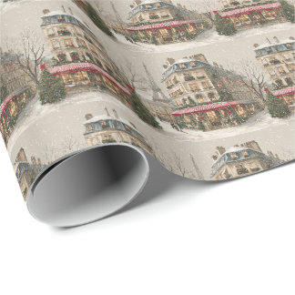 Papier Cadeau Paris en hiver