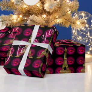 Papier Cadeau Paris Hot Villa 45' Elégante Personnaliser