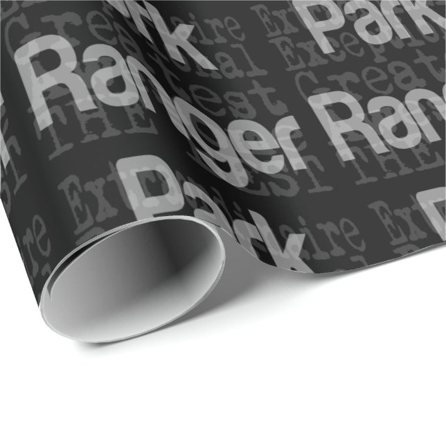 Papier Cadeau Park Ranger Extraordinaire (Coin rond)
