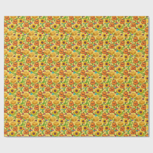 Papier Cadeau Parterre de citrouilles d'automne