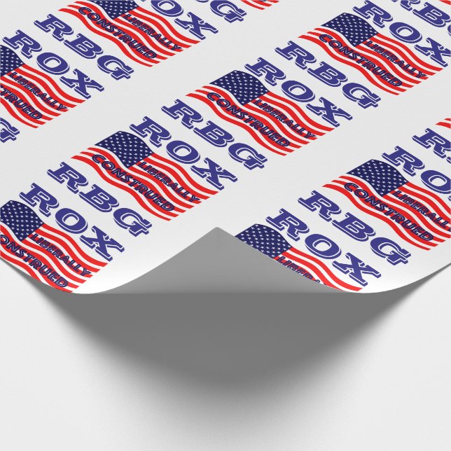 Papier Cadeau Parti démocrate de libéral démocrate de RBG ROX (Coin)