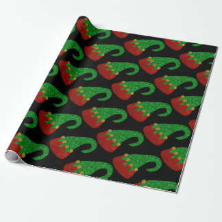 Papier Cadeau Parties scintillant Elf Casquette