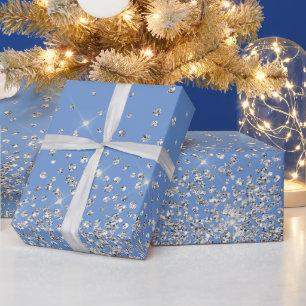 Papier Cadeau Parties scintillant glam diamant brillant rhinocé