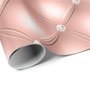 Papier Cadeau Parties scintillant rose de verre soufflé brillant