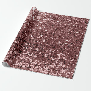 Papier Cadeau Parties scintillant rose Rose Gold Sequin Effet br