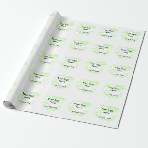 Papier Cadeau Parties scintillant verte simple ajouter votre num