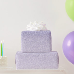 Papier Cadeau Parties scintillant violet moderne étincelles Nom