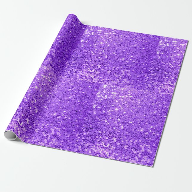 Papier Cadeau parties scintillant violette (Déroulé)