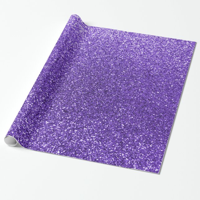 Papier Cadeau Parties scintillantes pourpres (Déroulé)