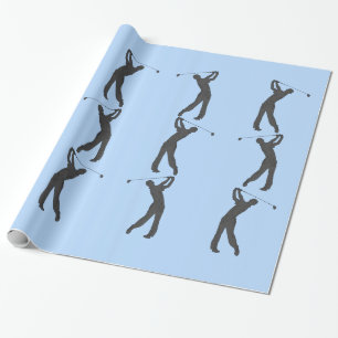 Papier Cadeau Partouzeur de golf personnalisable