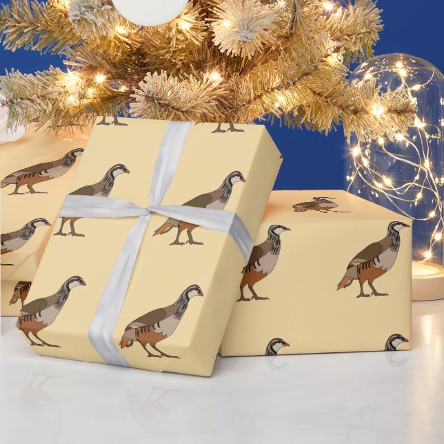 Papier Cadeau Partridge Chukar Bird (Vacances)