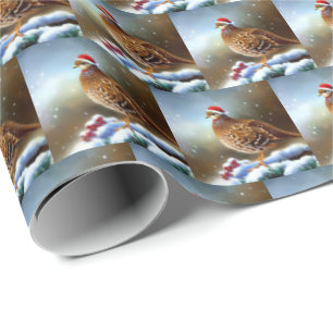Papier Cadeau Partridge de Noël 2