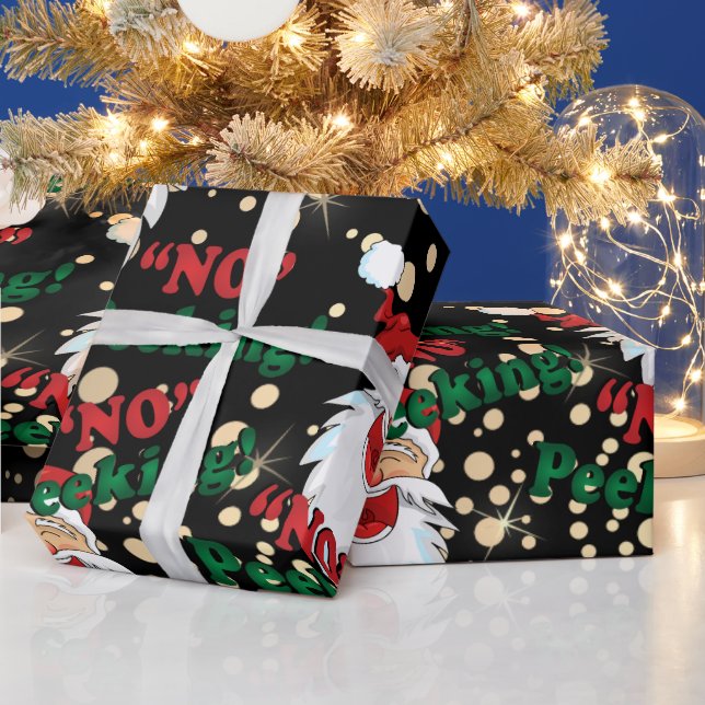 Papier Cadeau Pas de Pékin - Père Noël (Vacances)