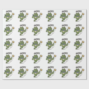Papier Cadeau Pas de rois en Amérique Grenouille Pas de rois Dém