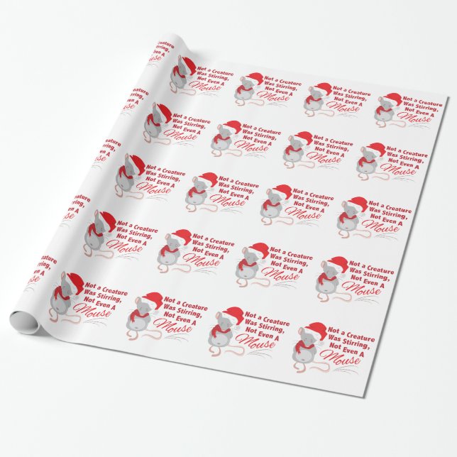 Papier Cadeau Pas même souris (Déroulé)