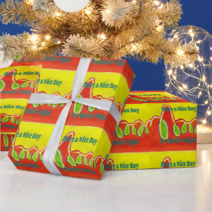 Papier Cadeau Passez une bonne journée et une meilleure nuit ave