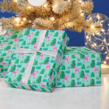 Pastel Aqua Vintage Reindee de Noël Rétro