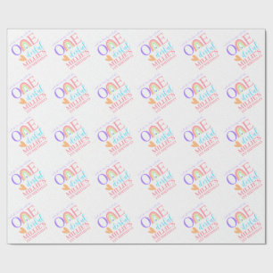Papier Cadeau Pastel Arc-en-ciel 1er Anniversaire Papier d'envel