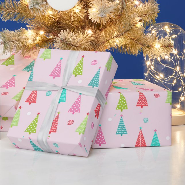 Papier Cadeau Pastel Christmas Wrapping Paper (Vacances)