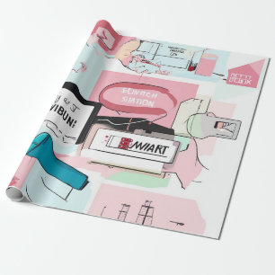 Papier Cadeau Pastel Collage Dream