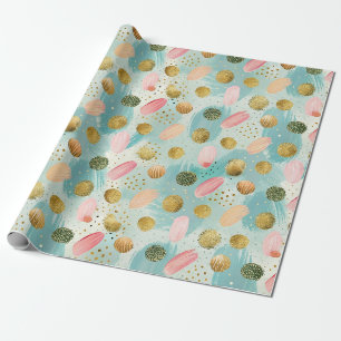 Papier Cadeau Pastel Confetti Parties scintillant Motif Abstrait