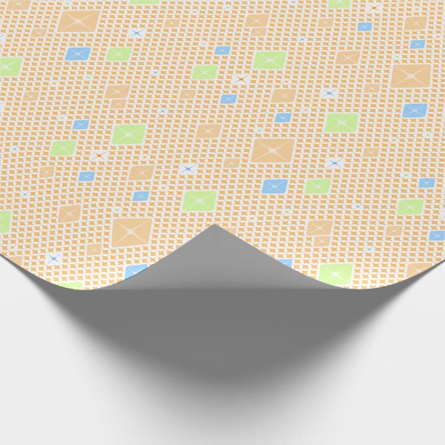 Papier Cadeau Pastel Crystal Star Pattern (Coin)