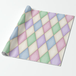 Papier Cadeau Pastel Harlequin Conte médiévale médiévale (grande