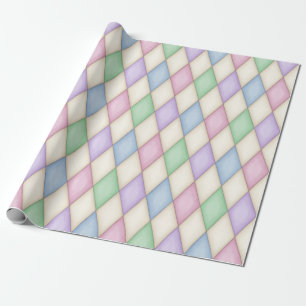 Papier Cadeau Pastel Harlequin Conte médiévale médiévale (moyenn