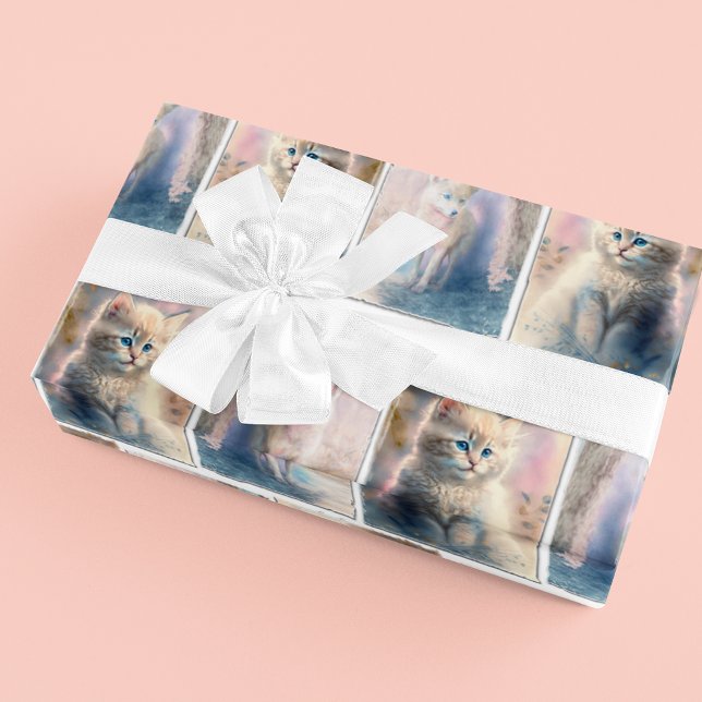 Papier Cadeau Pastel Kitten et Puppy (Créateur téléchargé)