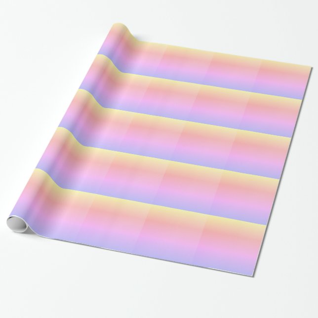 Papier Cadeau Pastel Ombre (Déroulé)
